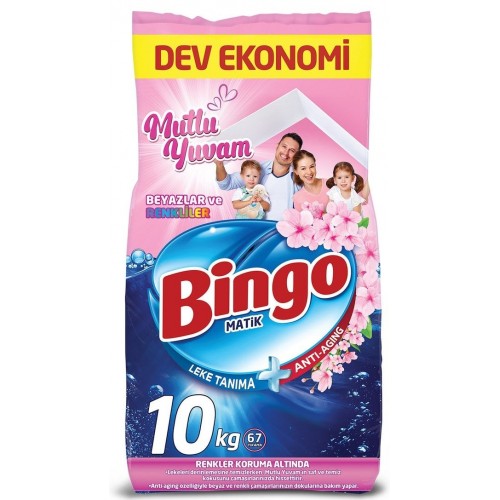 Bingo Matik Konsantre Toz Deterjan Mutlu Yuvam 10 kg