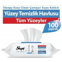 Sleepy Easy Clean Çamaşır Suyu Katkılı Yüzey Temizlik Havlusu 100 lü