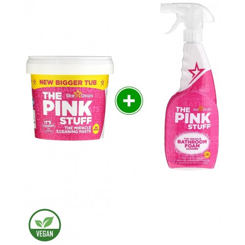 ThePinkStuff Temizlik Macunu 850 gr + Banyo Köpük Temizleyici 750 ml