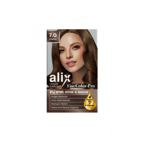 Alix Kit Saç Boyası 7.0 Kumral 50 ml