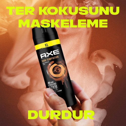 Axe Dark Temptation XL Men Deodorant 200 ml x 2 Adet