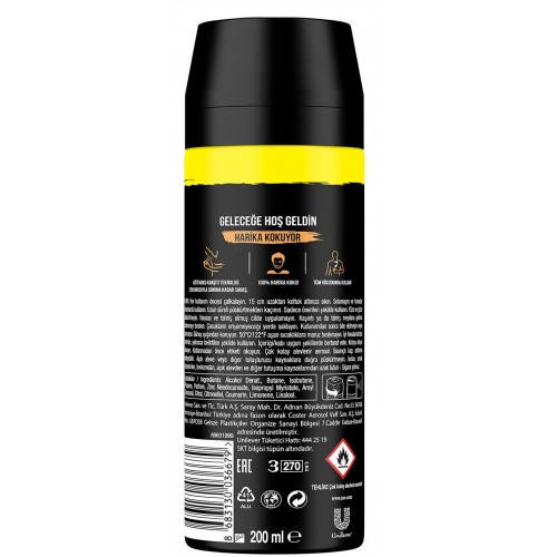 Axe Dark Temptation XL Men Deodorant 200 ml x 2 Adet