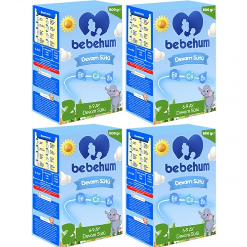 Bebehum 2 No Devam Sütü 6-9 Ay 800 gr x 4 Adet
