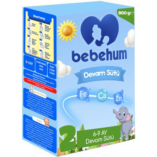 Bebehum 2 No Devam Sütü 800 gr 6-9 Ay