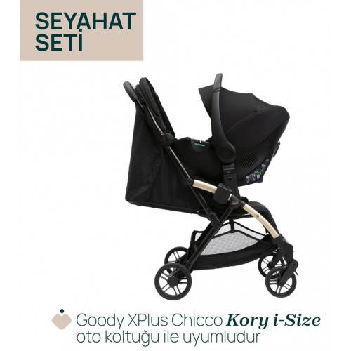 Chicco Duo Goody XPlus Seyahat Seti Travel Sistem - Black Relux