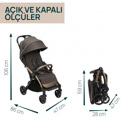 Chicco Goody Xplus Bebek Arabası - Bronze Lızard