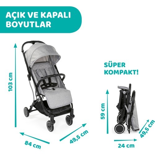 Chicco Trolleyme Bebek Arabası - Light Gri