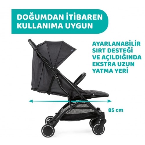 Chicco Trolleyme Stone Bebek Arabası - Siyah