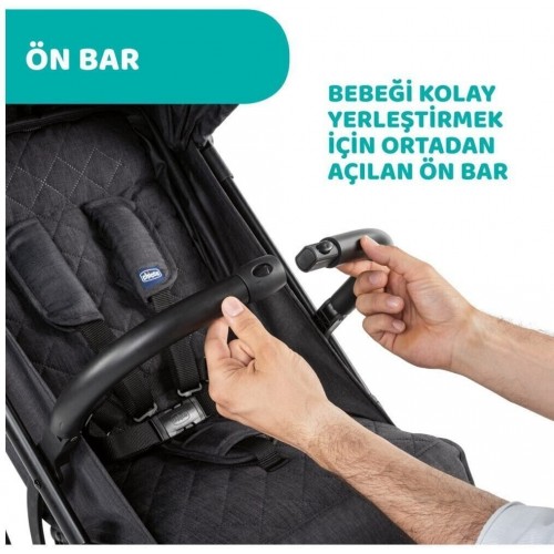 Chicco Trolleyme Stone Bebek Arabası - Siyah