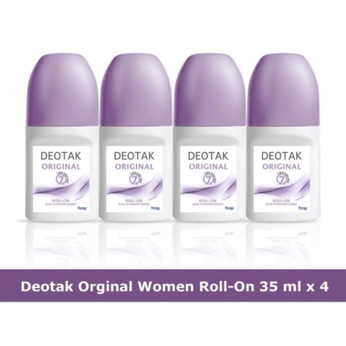 Deotak Original Women Roll-On Deodorant 35 ml x 4 Adet