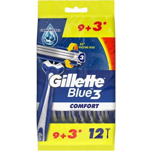 Gillette Blue3 Comfort Tıraş Bıçağı 9+3 Adet