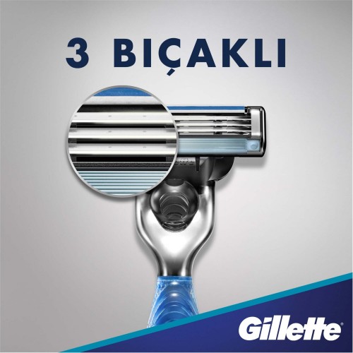 Gillette Mach3 Start Tıraş Makinesi + 3 Yedek Tıraş Bıçağı