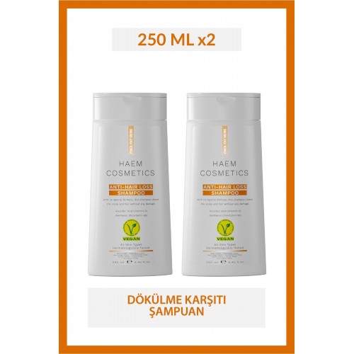 Haem Cosmetics Dökülme Karşıtı Nemlendirici Şampuan 250 ml x 2 Adet