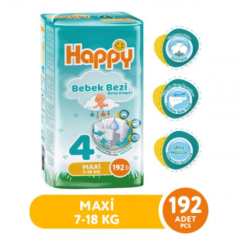 Happy Bebek Bezi Maxi 4 No 48 li x 4 Adet