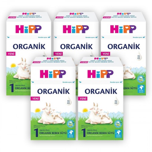 Hipp 1 Organik Keçi Sütü Bazlı Bebek Sütü 400 gr x 5 Adet