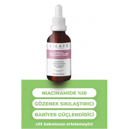 Licape Gözenek Sıkılaştırıcı Cilt Güçlendirici Niacinamide Serum 30 ml