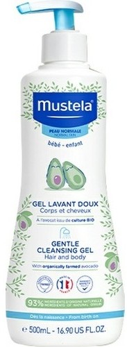 Mustela Gentle Cleansing Gel Yenidoğan Şampuanı 500 ml x 2 Adet