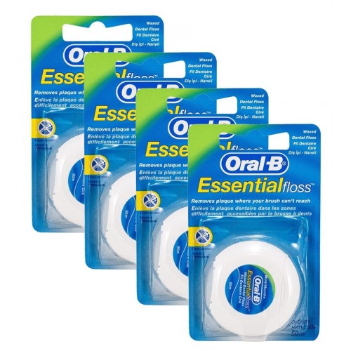 Oral-B Diş İpi Essential Floss 50 Metre x 4 Adet