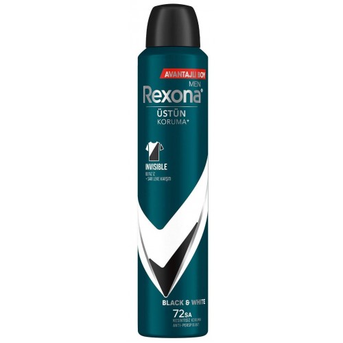 Rexona Invisible Black + White Men Deodorant 200 ml