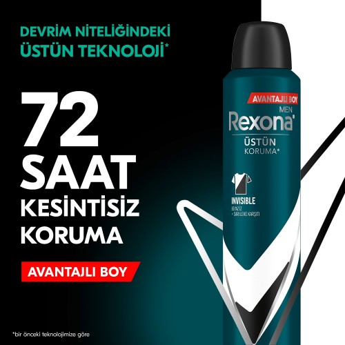 Rexona Invisible Black + White Men Deodorant 200 ml