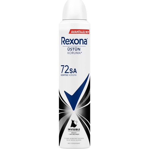 Rexona Invisible Black + White Women Deodorant 200 ml