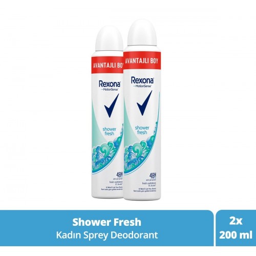 Rexona Shower Fresh Women Deodorant 200 ml x 2 Adet