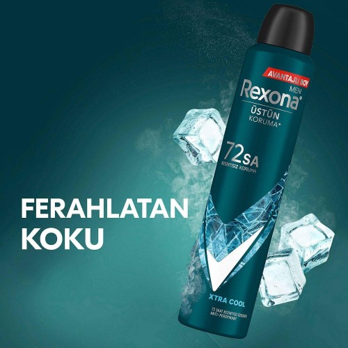 Rexona Xtra Cool Men Deodorant 200 ml x 2 Adet