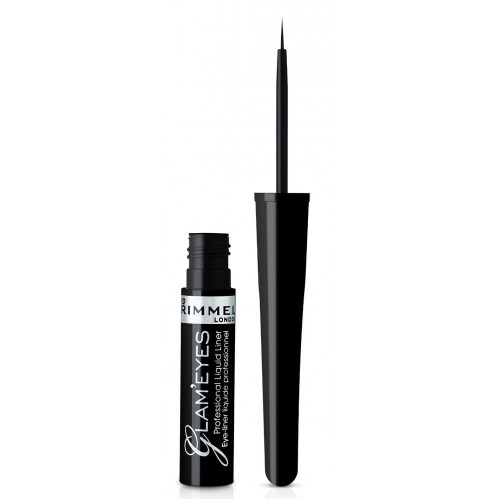 Rimmel London Glam Eyes Liquid Glamour Siyah Eyeliner