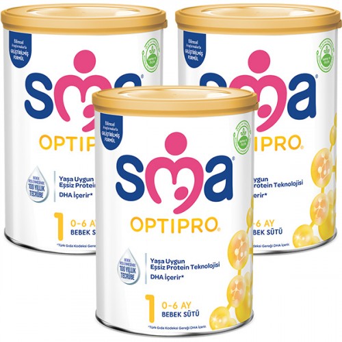 SMA 1 Optipro Probiyotik Bebek Sütü 800 gr x 3 Adet