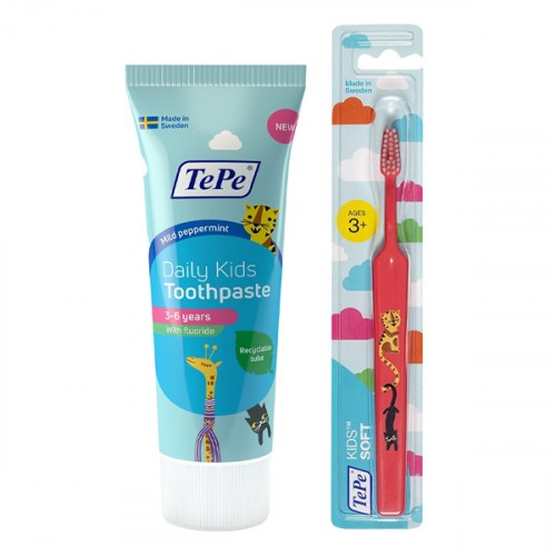 Tepe Daily Kids Çocuk Diş Macunu 75ml + Tepe Yumuşak Çocuk Diş Fırçası