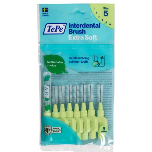 Tepe Interdental Brush Extra X Soft Arayüz Fırçası Yeşil 0.8 mm 8 li