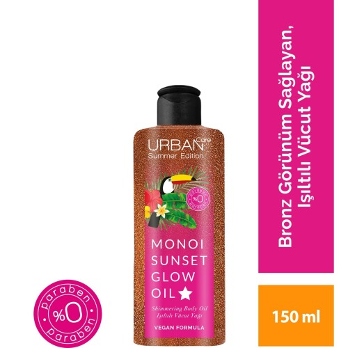 Urban Care Monoi Yağlı Bronz Görünüm Veren Işıltılı Vücut Yağı 150 ml