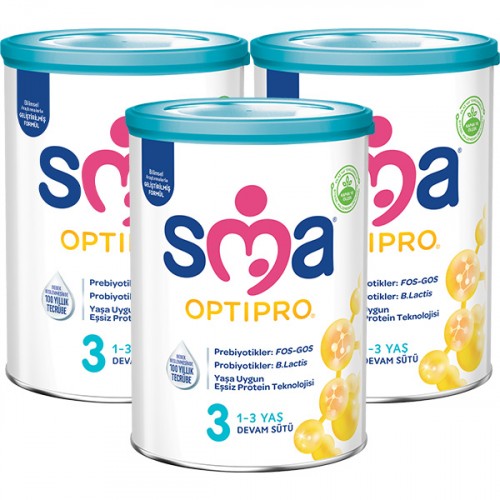 SMA 3 Optipro Probiyotik Devam Sütü 800 gr x 3 Adet