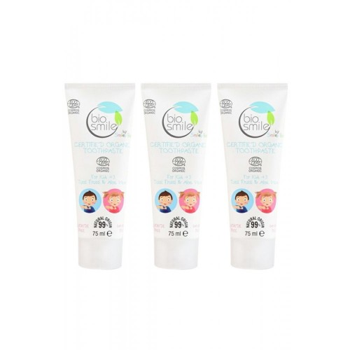 Bio Smile Tutti Frutti & Aloe Vera Diş Macunu 75 ml x 3 Adet