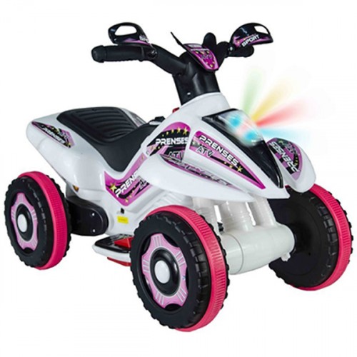 UJ Toys 6V Akülü ATV - Pembe&Beyaz