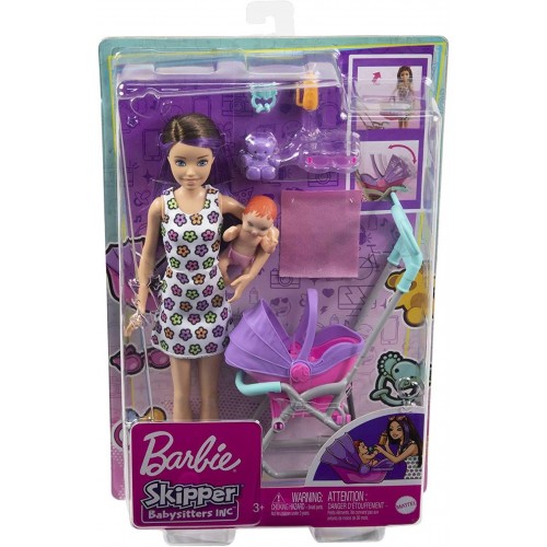 Barbie Bebek Bakıcısı Bebeği ve Aksesuarları Oyun Seti FHY97-GXT34