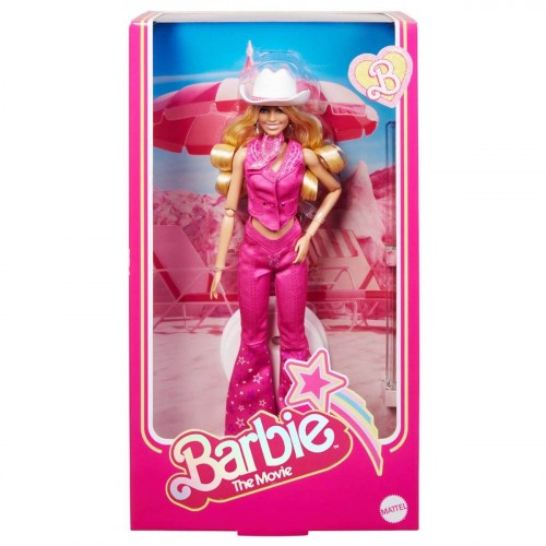 Barbie Movie Pembe Kovboy Kıyafetli Bebek HPK00