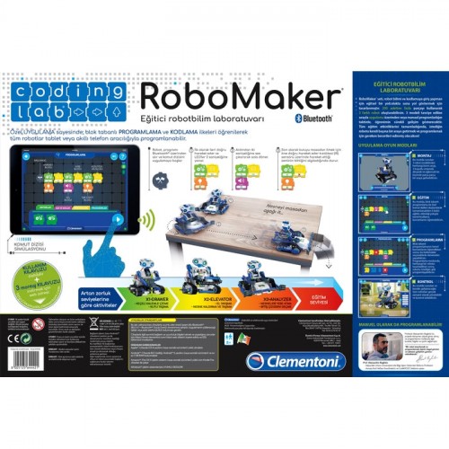 Clementoni 64442 Robomaker Start Eğitici Robotbilim Laboratuvarı