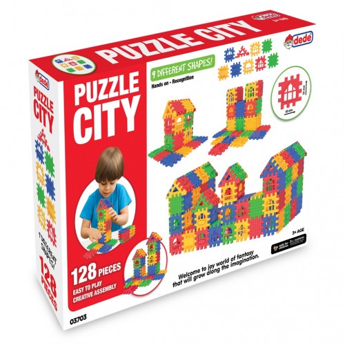 Dede Puzzle City 128 Parça 03703