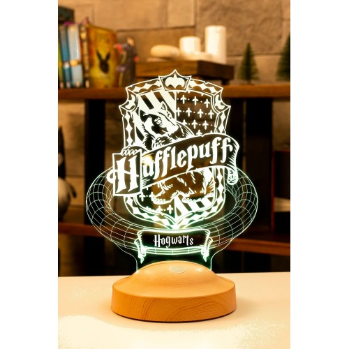 Harry Potter Hediyesi Hogwarts Hufflepuff Binası 3 Boyutlu Led Lamba