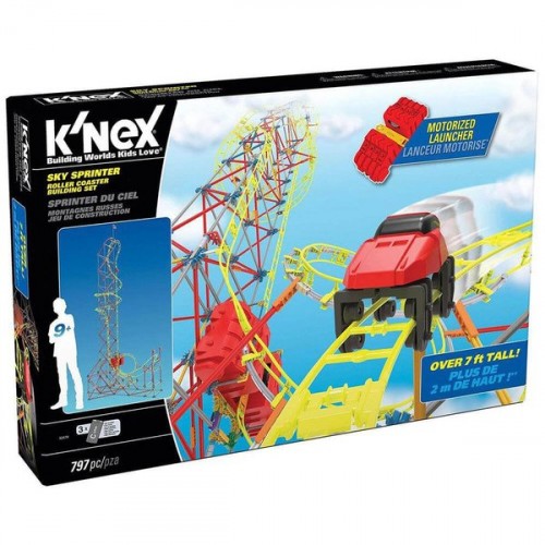 KNex 52478 Sky Sprinter Roller Coaster Seti (Motorlu) Thrill Rides
