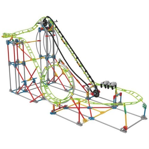 K'Nex 55402 Double Doom Roller Coaster Set (Motorlu) Thrill Rides