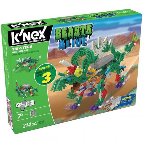KNex Tri-Stego Yapım Seti 34484 (Motorlu) Beasts Alive Knex