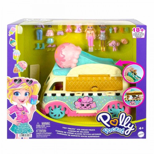 Polly Pocket Minik Lezzetler Dondurma Arabası Polly ve Shani HHX77