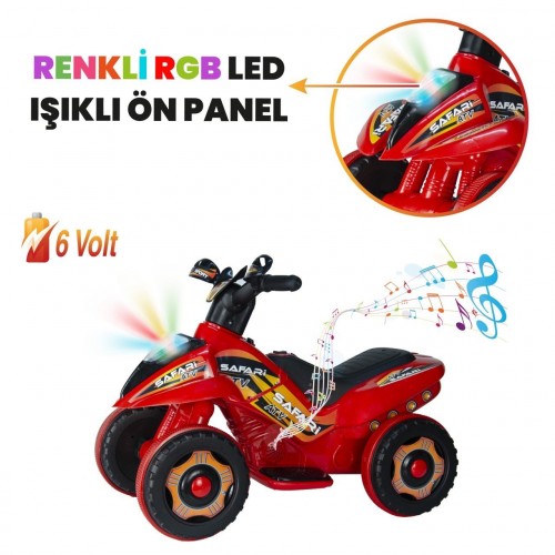 UJ Toys 6V Akülü ATV - Kırmızı