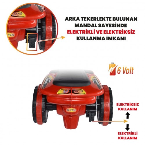 UJ Toys 6V Akülü ATV - Kırmızı