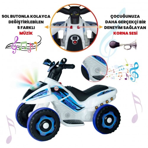 UJ Toys 6V Akülü ATV - Polis