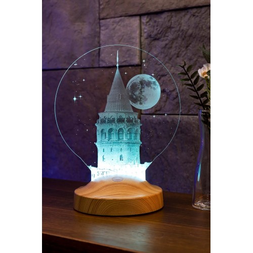 Galata Kulesi Led Lamba, Istanbul Hatırası Gece Lambası