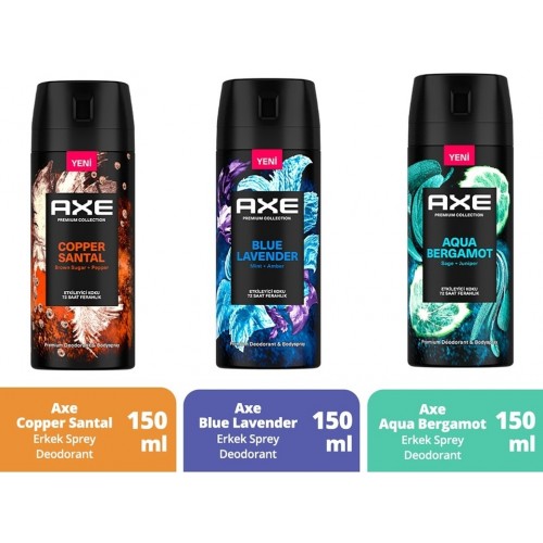 Axe Erkek Deodorant Premium Collection Spray Seti