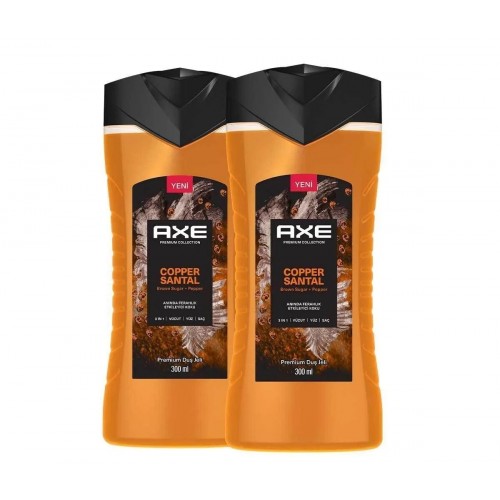 Axe Premium Collection Duş Jeli Copper Santal 300 ml x 2 Adet